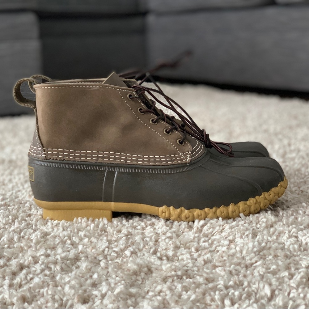 LL Bean Boots limited edition tumbled leather duck